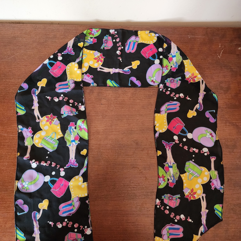 Ladies Silk Scarf femine designs, multi-colored